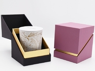 Διακοσμητικό οργανικό κιβώτιο δώρων κεριών εγγράφου που διπλώνει τα κιβώτια συσκευασίας χαρτονιού με το ένθετο αφρού