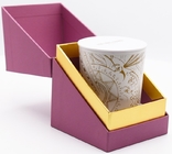 Διακοσμητικό οργανικό κιβώτιο δώρων κεριών εγγράφου που διπλώνει τα κιβώτια συσκευασίας χαρτονιού με το ένθετο αφρού