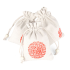 15x20cm φυσικές υφάσματος Drawstring δώρων τσαντών συνήθειας συσκευάζοντας τσάντες δώρων σακουλών Drawstring καμβά βαμβακιού λογότυπων βαριές