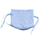 Στρογγυλές μπλε τσάντες δώρων Drawstring υφάσματος σουέτ για τη συσκευασία κοσμήματος