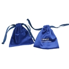 Βασιλική μπλε σακούλα κοσμήματος σουέτ 8x10cm, SGS Organza Drawstring τσάντες δώρων