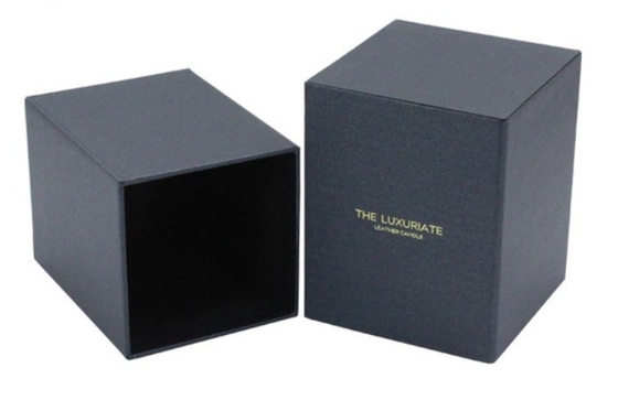 Στιλπνό άκαμπτο κουτί από χαρτόνι κιβωτίων δώρων κεριών ελασματοποίησης με το μανίκι